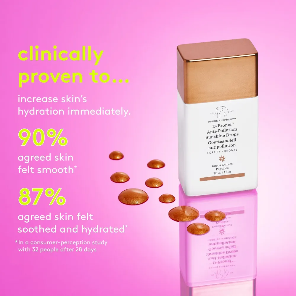 Drunk Elephant | Gotas Bronceadoras D Bronzi con Péptidos