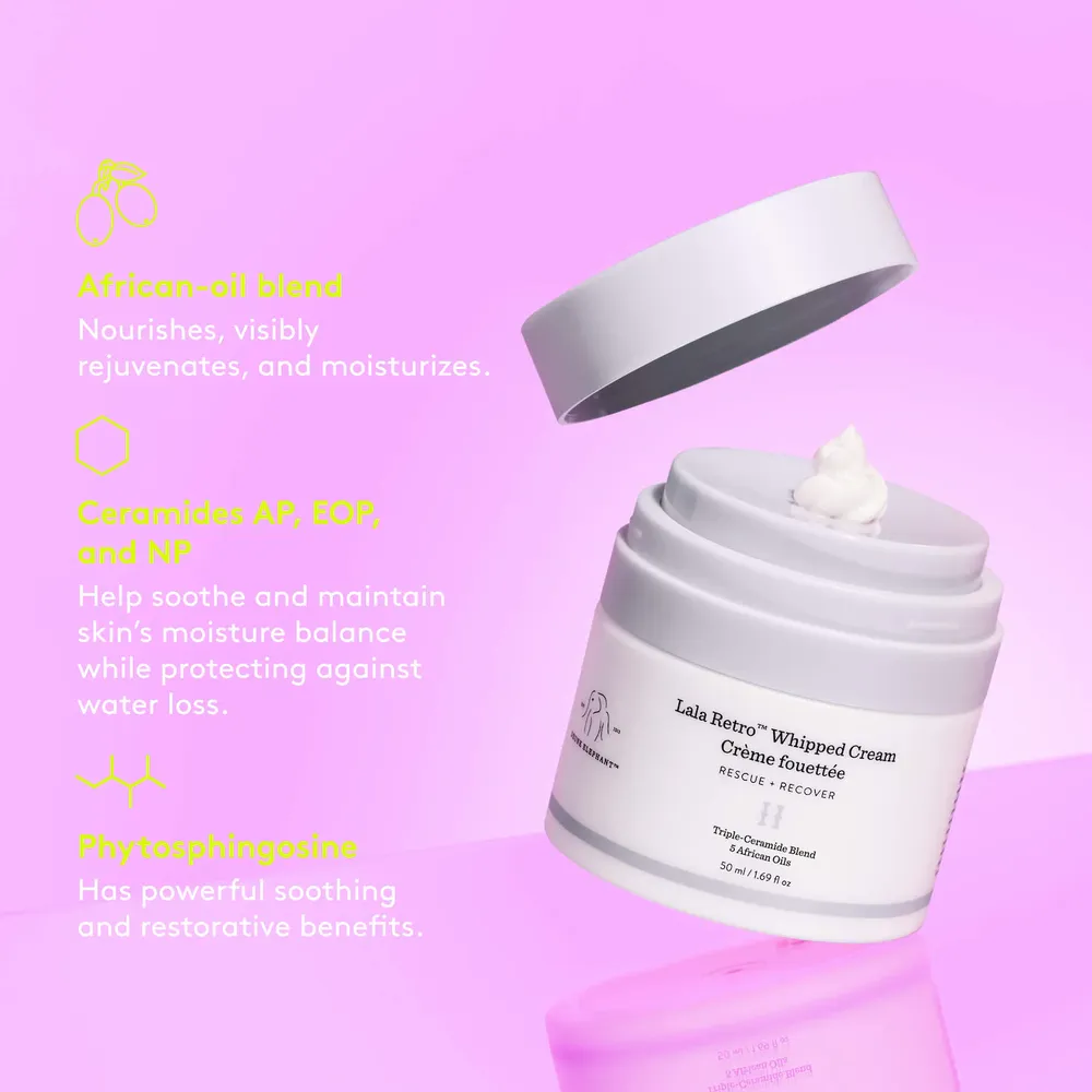 Drunk Elephant | Crema Hidratante Lala Retro Whipped Recargable