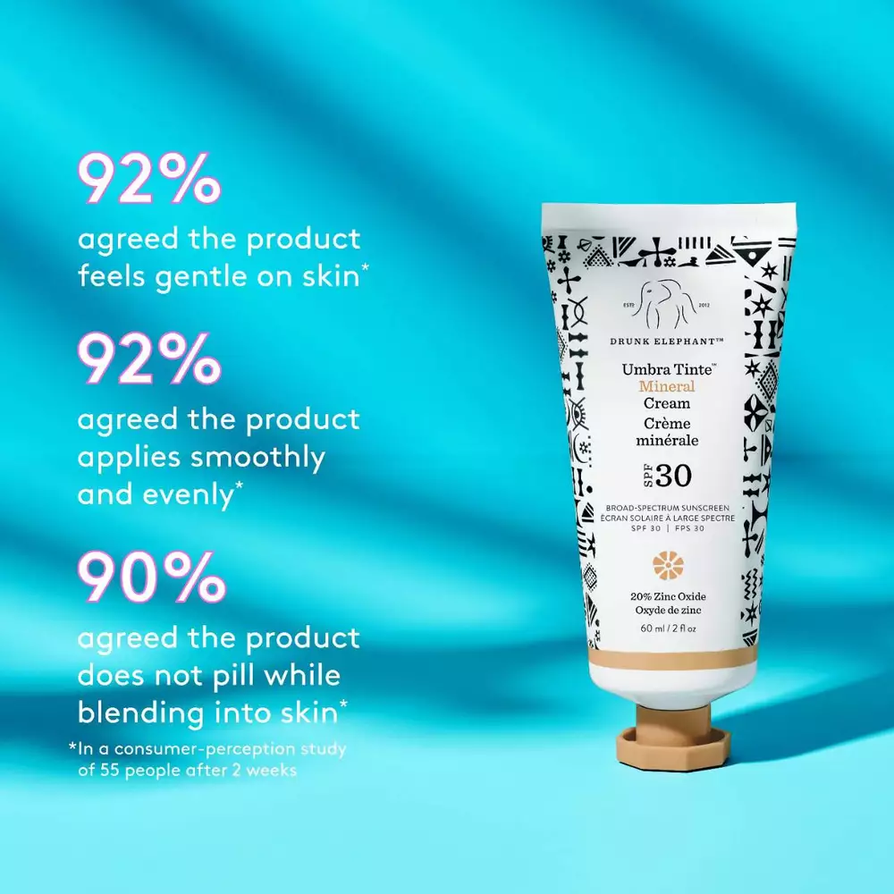 Drunk Elephant | Protector Solar Facial Umbra 100 Mineral SPF 30 PA Tono Tinder