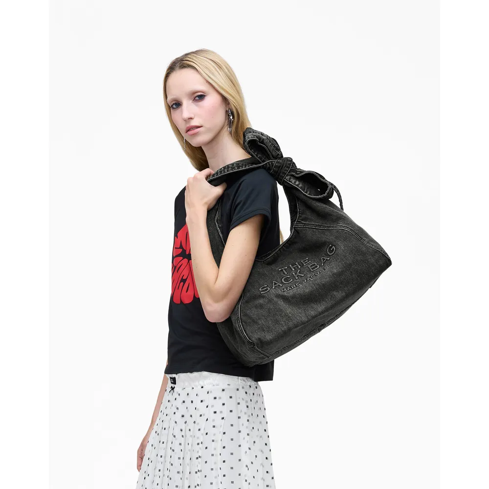 CARTERA MARC JACOBS THE BOW DENIM SACK MEDIUM