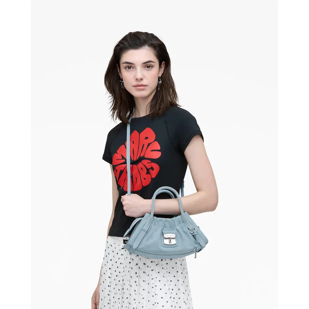 CARTERA MARC JACOBS THE SUEDE CRISTINA SATCHEL SMALL | NIEBLA AZUL