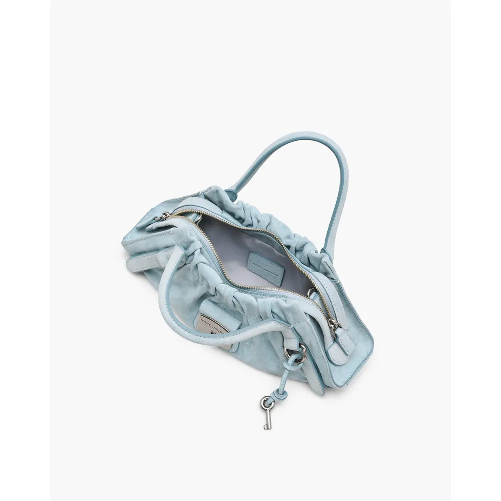 CARTERA MARC JACOBS THE SUEDE CRISTINA SATCHEL SMALL | NIEBLA AZUL