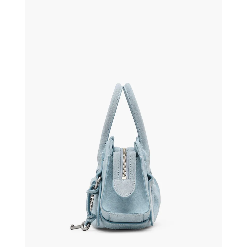 CARTERA MARC JACOBS THE SUEDE CRISTINA SATCHEL SMALL | NIEBLA AZUL