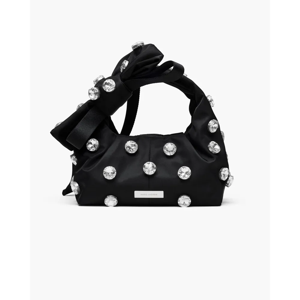 2s6hsc008h02_2_webp.webp CARTERA MARC JACOBS THE GEM NYLON BOW SACK MINI | NEGRO