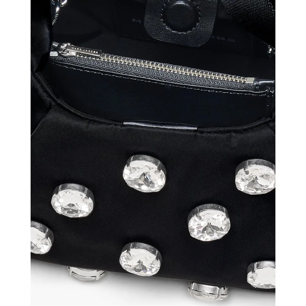 2s6hsc008h02_3_webp.webp CARTERA MARC JACOBS THE GEM NYLON BOW SACK MINI | NEGRO