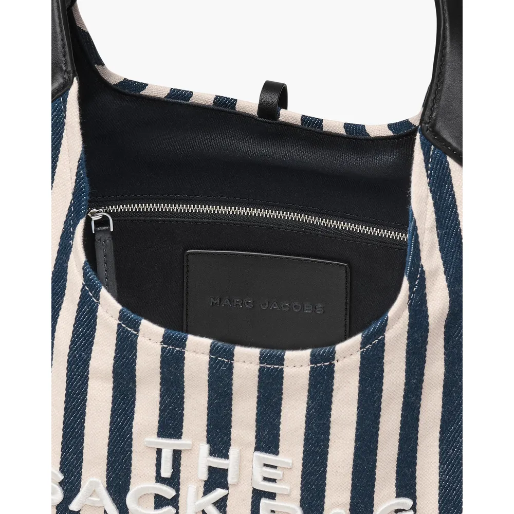 CARTERA MARC JACOBS THE STRIPE CANVAS SACK | BLUE SEA