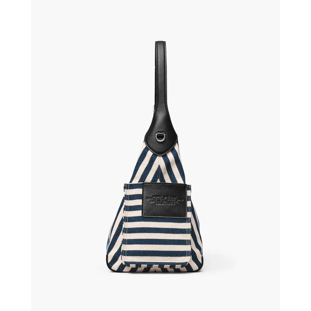 CARTERA MARC JACOBS THE STRIPE CANVAS SACK | BLUE SEA