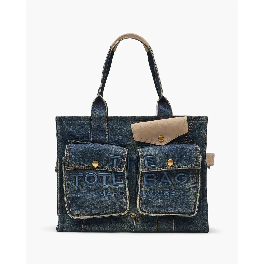 2s6htt005h02_0_webp.webp CARTERA MARC JACOBS THE CARGO TOTE LARGE | DARK WASH