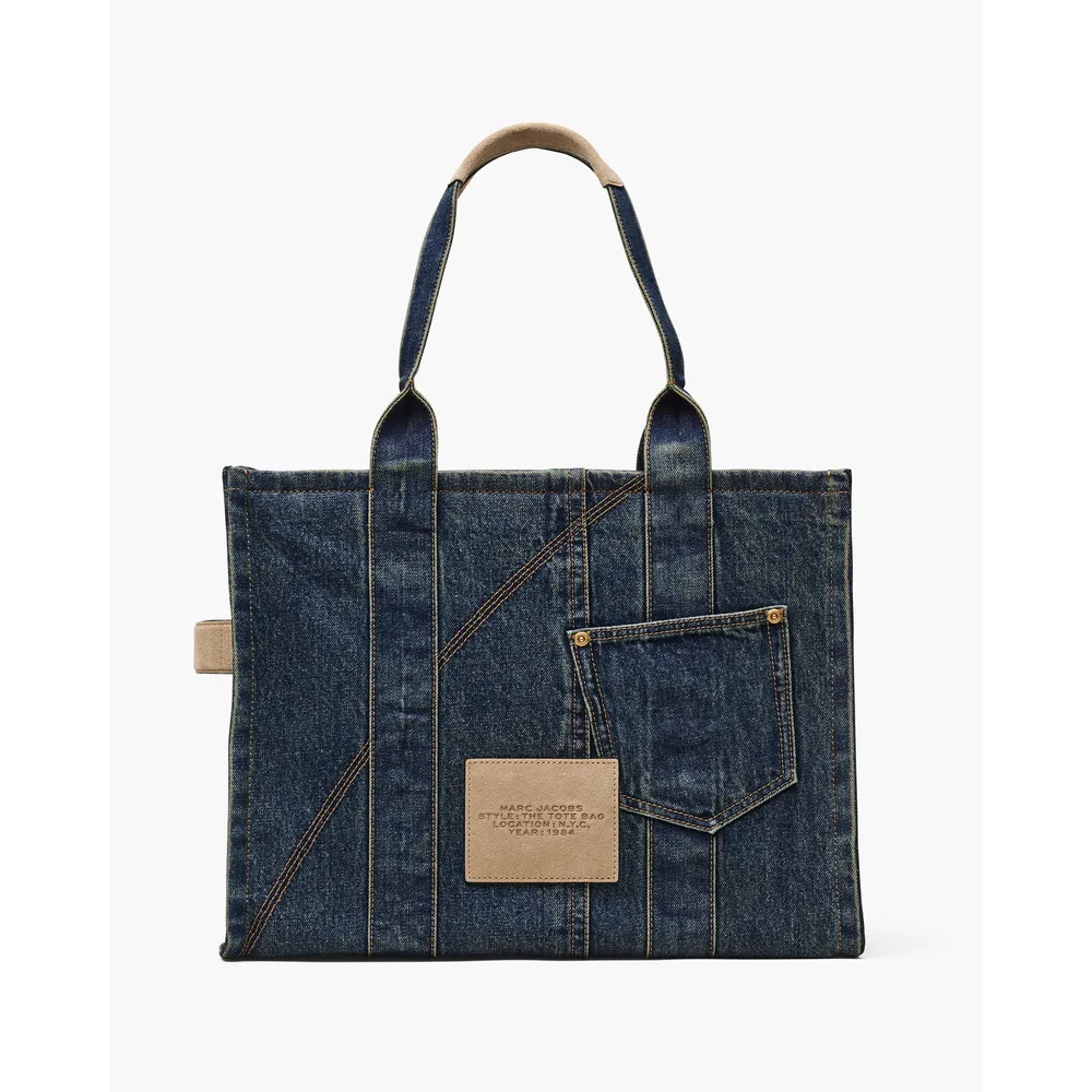 2s6htt005h02_2_webp.webp CARTERA MARC JACOBS THE CARGO TOTE LARGE | DARK WASH