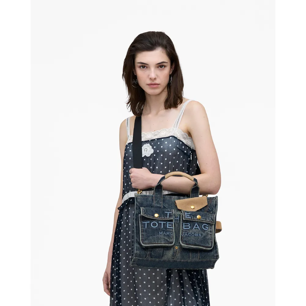 CARTERA MARC JACOBS THE CARGO TOTE MEDIUM | DARK WASH