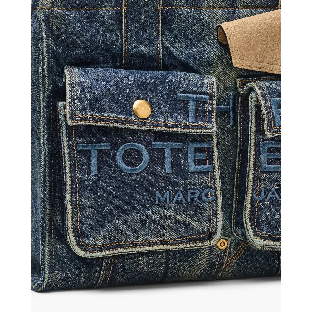 CARTERA MARC JACOBS THE CARGO TOTE MEDIUM | DARK WASH