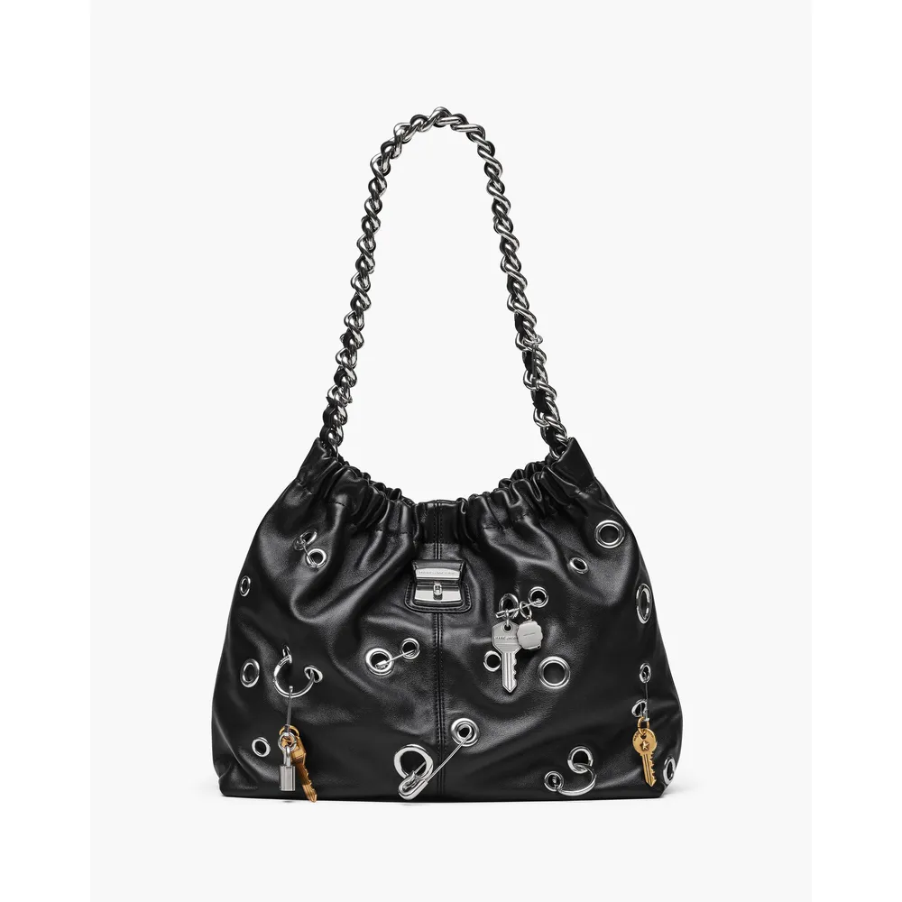 CARTERA MARC JACOBS THE CRISTINA TOTE GROMET CHARM | NEGRO