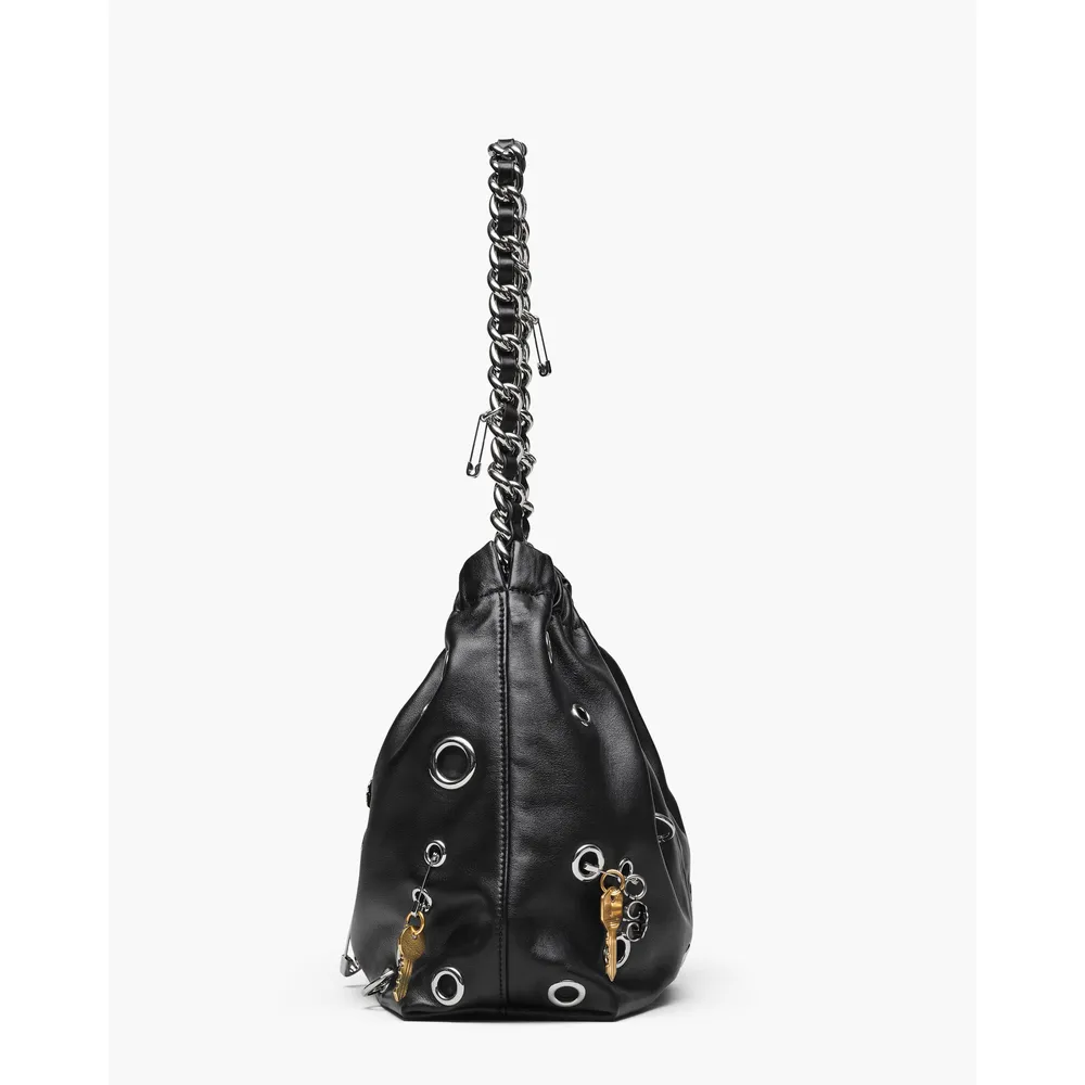 CARTERA MARC JACOBS THE CRISTINA TOTE GROMET CHARM | NEGRO