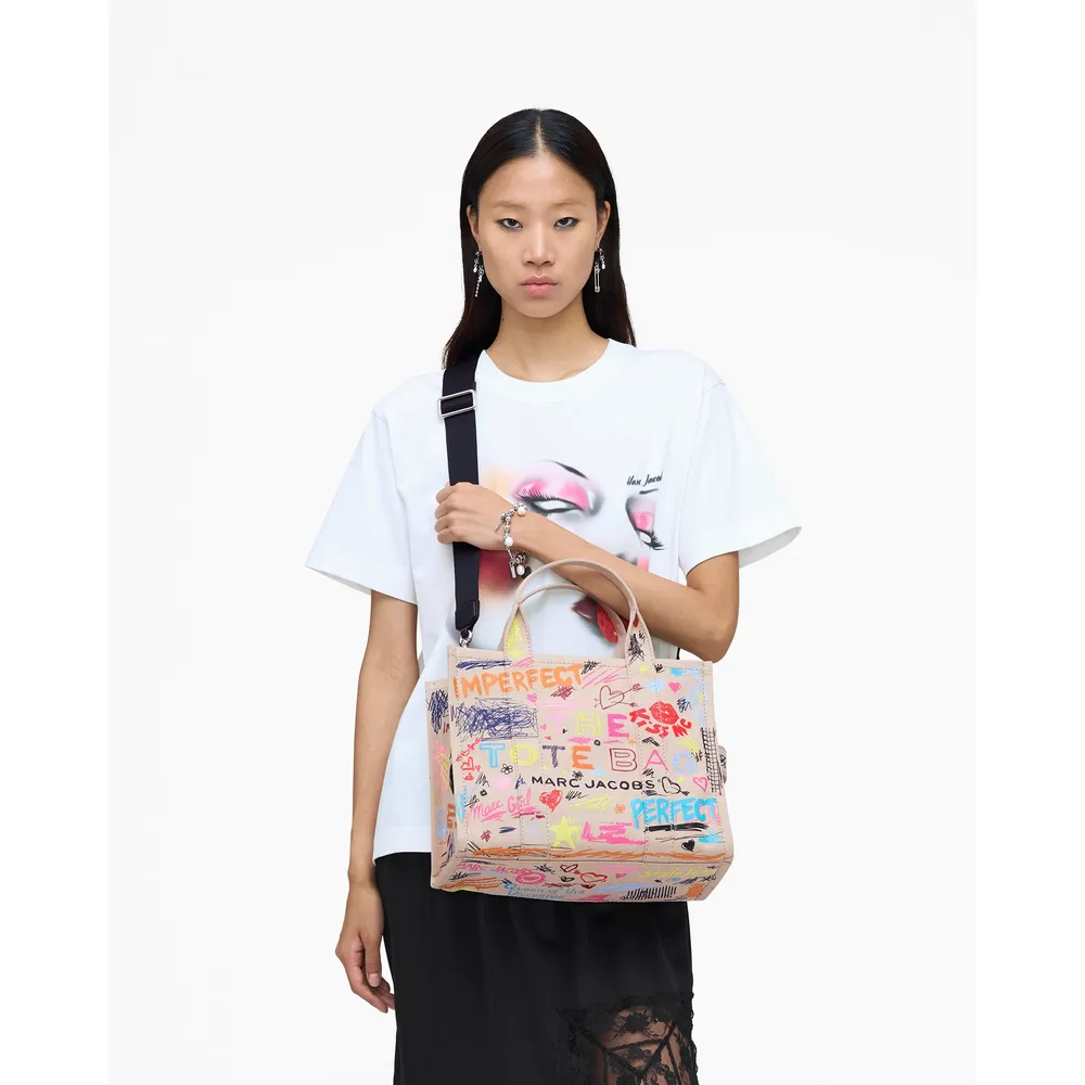 CARTERA MARC JACOBS THE PUNK SCRIBBLE TOTE MEDIUM