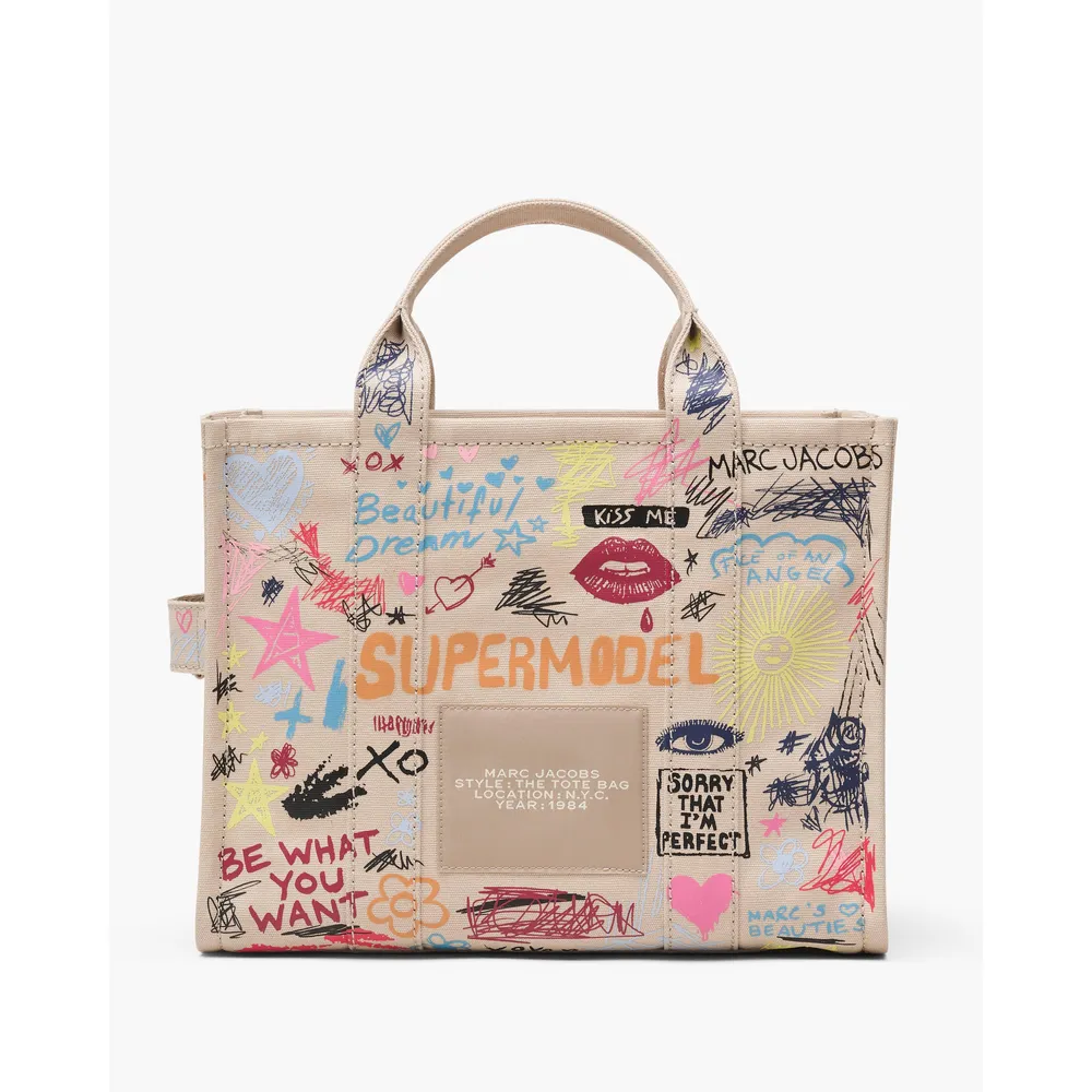 CARTERA MARC JACOBS THE PUNK SCRIBBLE TOTE MEDIUM