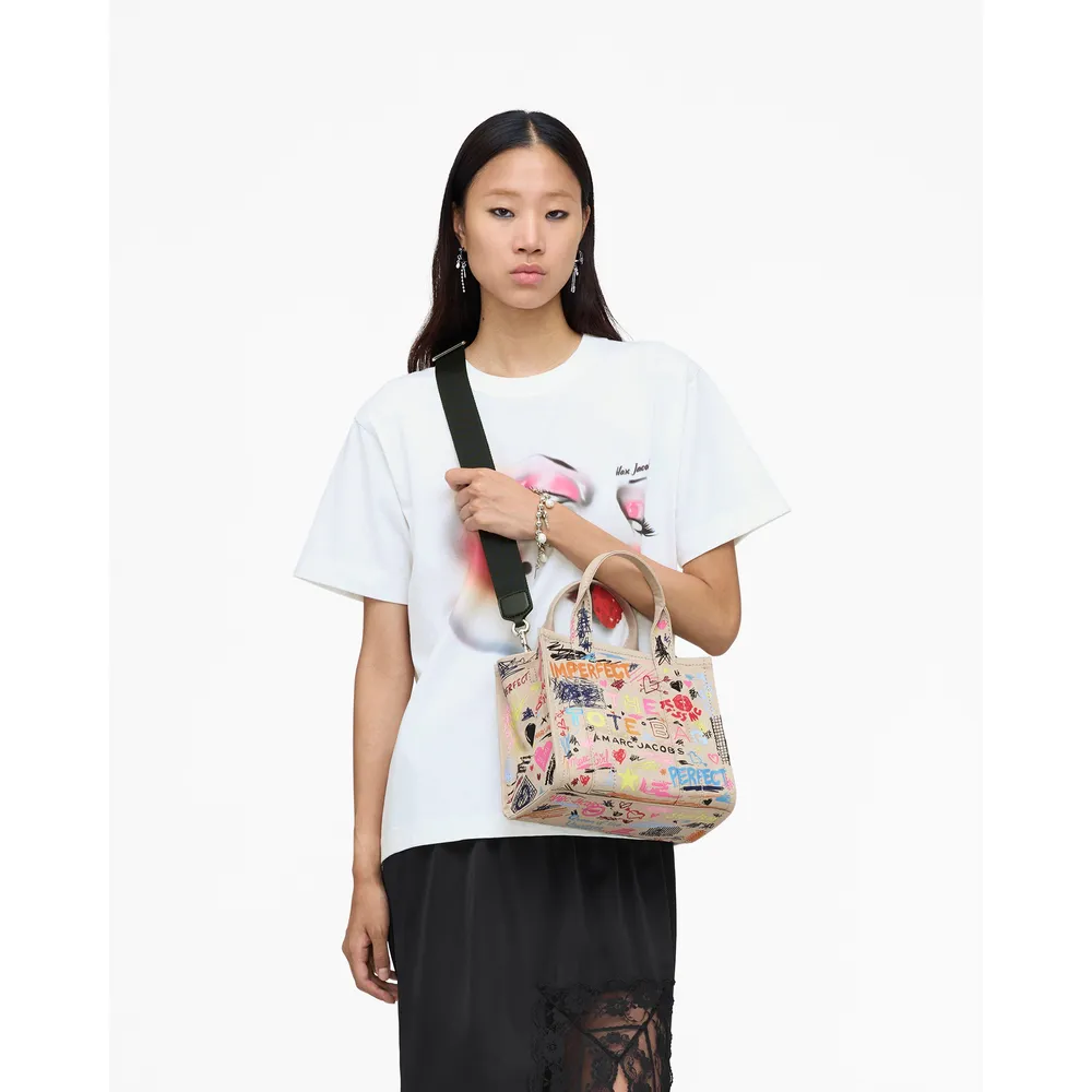 CARTERA MARC JACOBS THE PUNK SCRIBBLE TOTE SMALL