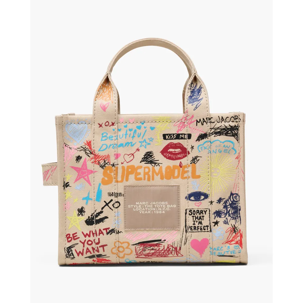 CARTERA MARC JACOBS THE PUNK SCRIBBLE TOTE SMALL