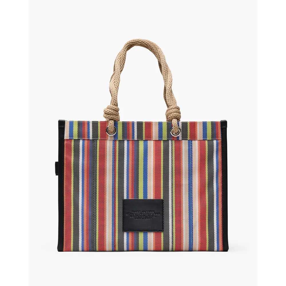 CARTERA MARC JACOBS THE STRIPE MESH TOTE LARGE | RED MULTI
