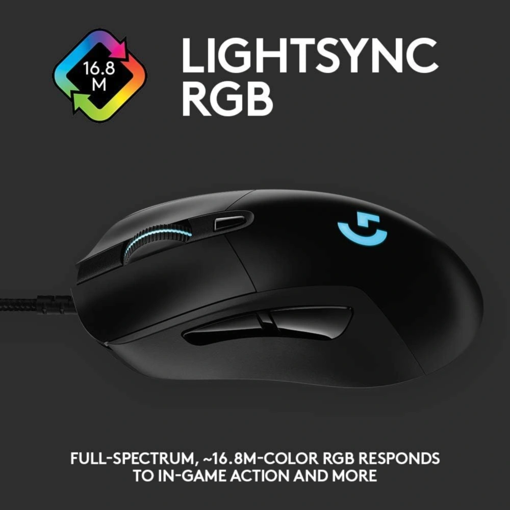 MOUSE LOGITECH G403 HERO 25K | NEGRO