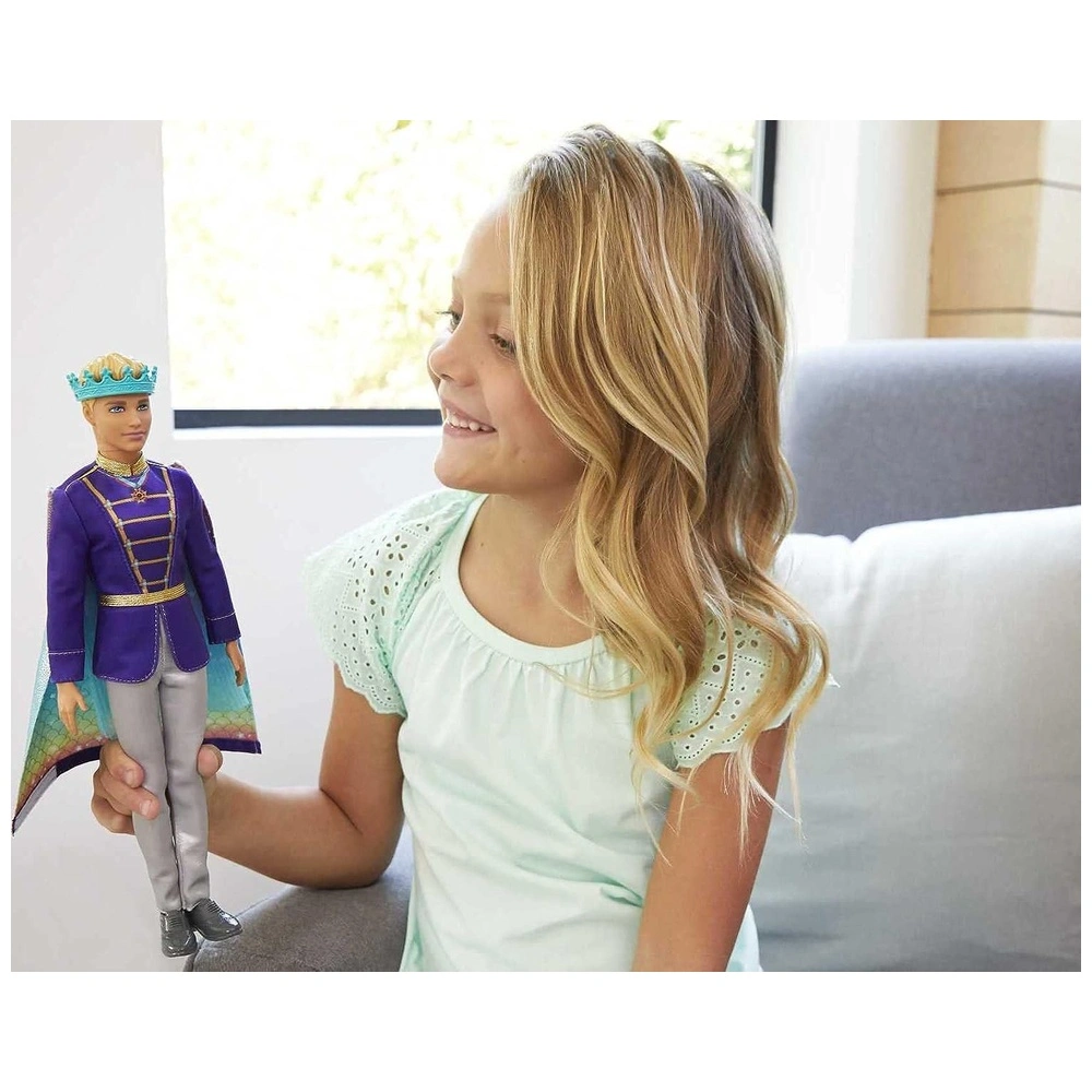 Barbie Dreamtopia-ken 2 en 1 con transformación de moda prince a merman 2 estilos y accesorios