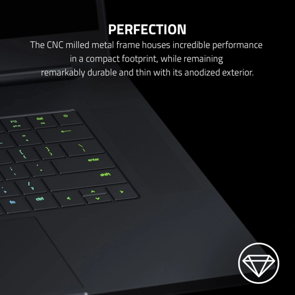 RAZER BLADE 15 CORE I7 12VA GEN 16GB RAM 1TB SSD NVIDIA GEFORCE RTX3070 TI TECLADO INGLÉS RAZER | NEGRO