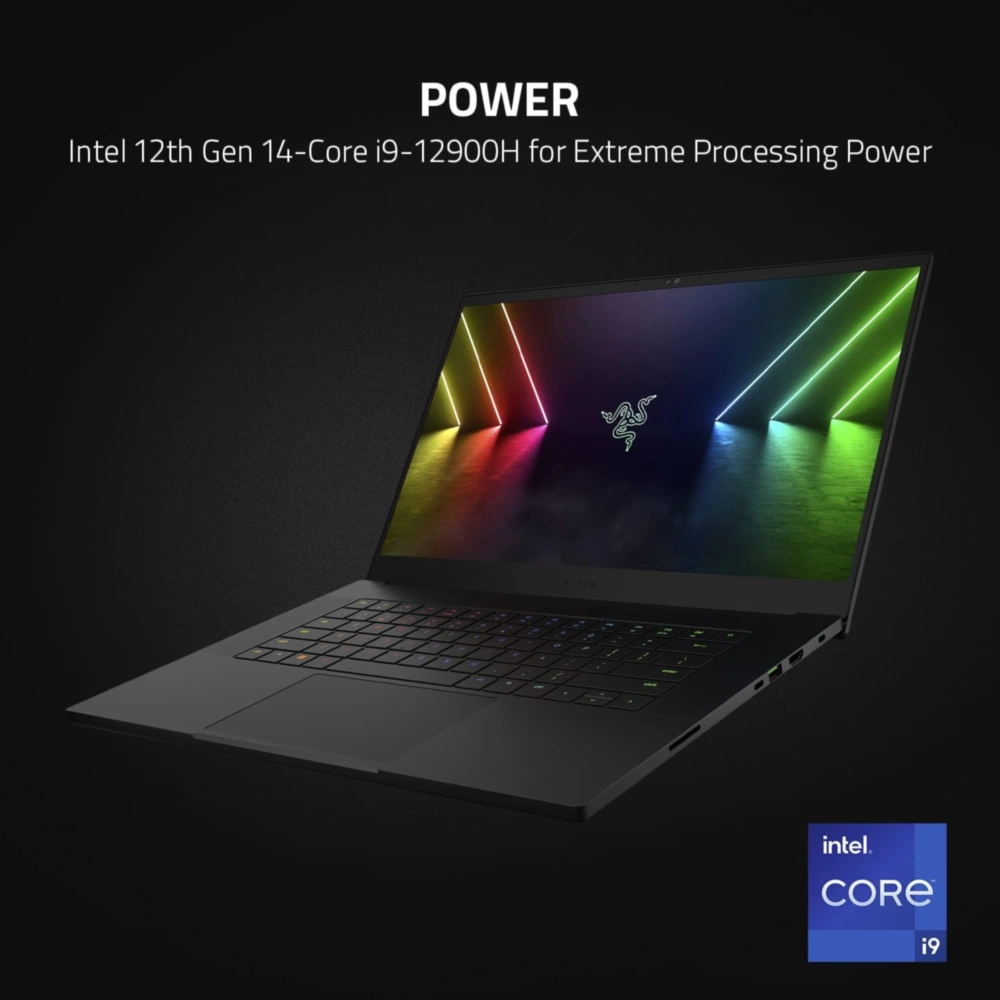 RAZER BLADE 15 CORE I9 12VA GEN 16GB RAM 1TB SSD NVIDIA GEFORCE RTX3070 TI TECLADO INGLÉS RAZER | NEGRO