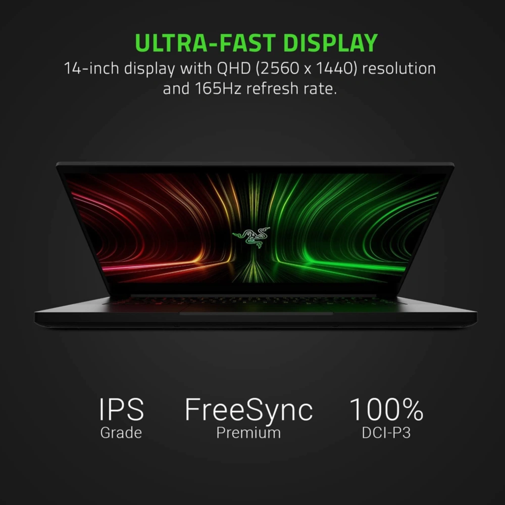 RAZER BLADE 14 RYZEN 9 5900HX 16GB RAM 1TB SSD NVIDIA GEFORCE RTX3080 TECLADO INGLÉS RAZER | NEGRO