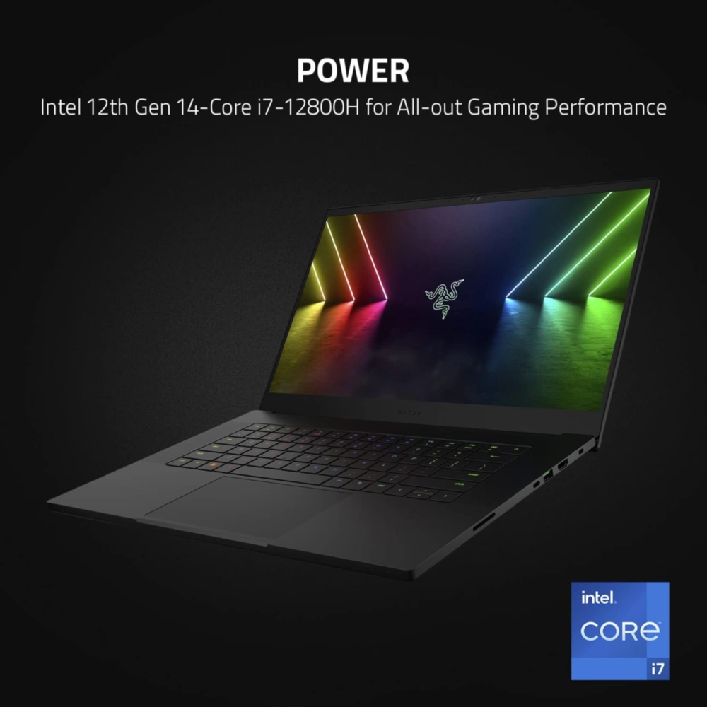 RAZER BLADE 15 CORE I7 12VA GEN 16GB RAM 1TB SSD NVIDIA GEFORCE RTX3070 TI TECLADO INGLÉS RAZER | NEGRO