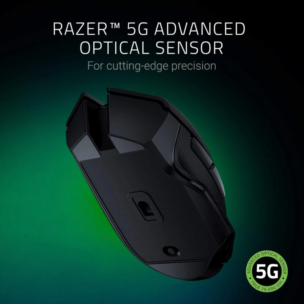 RAZER MOUSE GAMER BASILISK X HYPERSPEED SENSOR ÓPTICO DE 16K DPI 6 BOTONES PROGRAMABLES RAZER | NEGRO