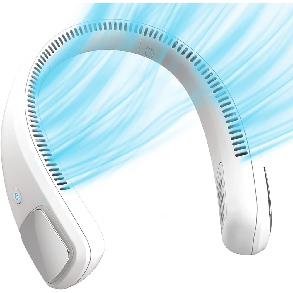 ARCTIC AIR FREEDOM PERSONAL AIR COOLER - VENTILADOR DE CUELLO PORTÁTIL DE 3 VELOCIDADES, DISEÑO LIVIANO, INALÁMBRICO Y RECARGABLE