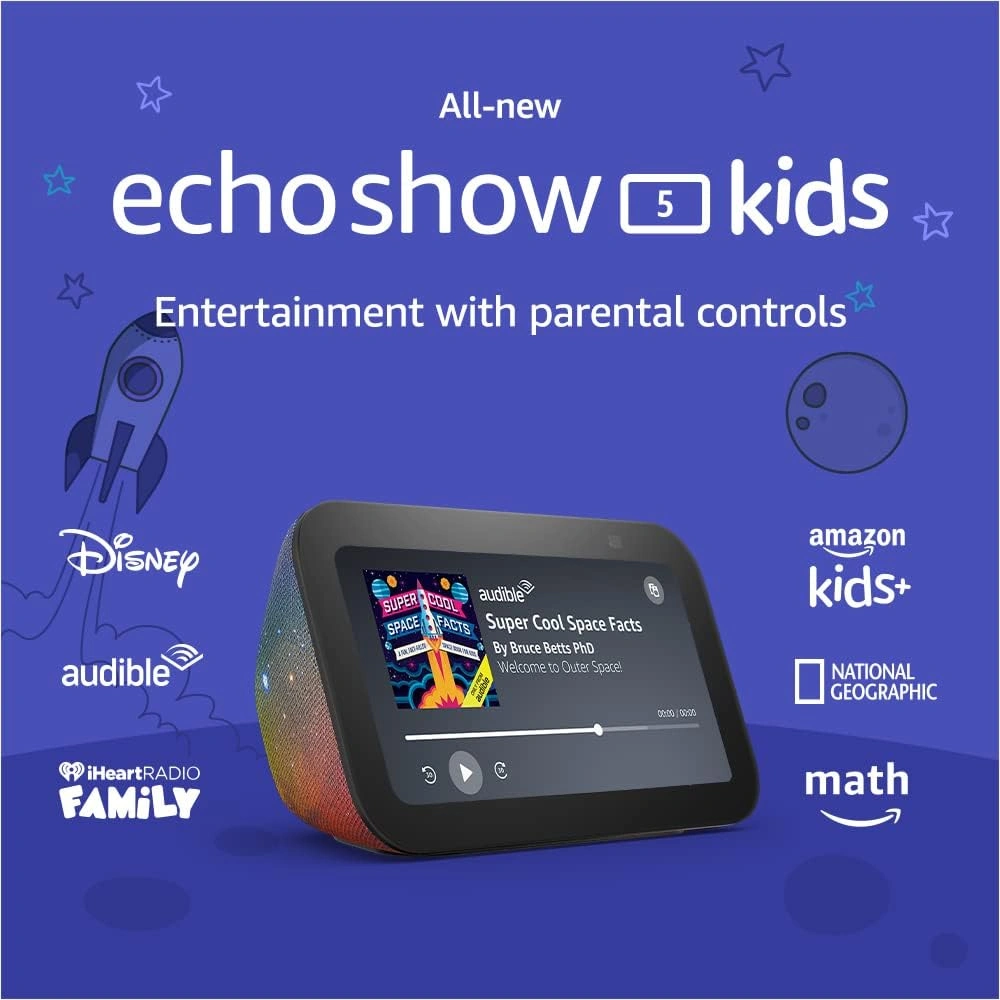 PARLANTE INTELIGENTE AMAZON ECHO SHOW 5 KIDS | GALAXIA