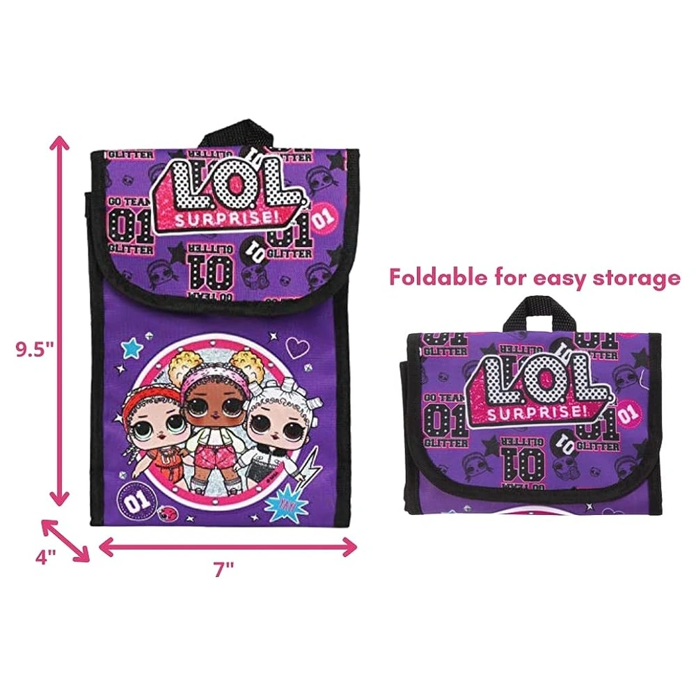 LOL Sorpresa Purple Back To School Essentials Set Para Niñas Púrpura Tamaño 16"