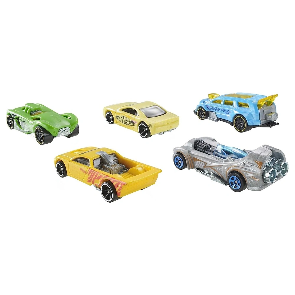 Hot Wheels Pack de 5 Coches O Camiones Que Cambian De Color Cambian De Color