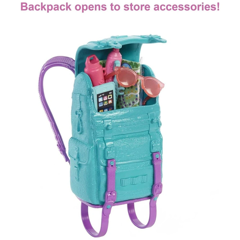 Barbie Dos muñecas y accesorios Malibú con set de Camping y más de 10 accesorios