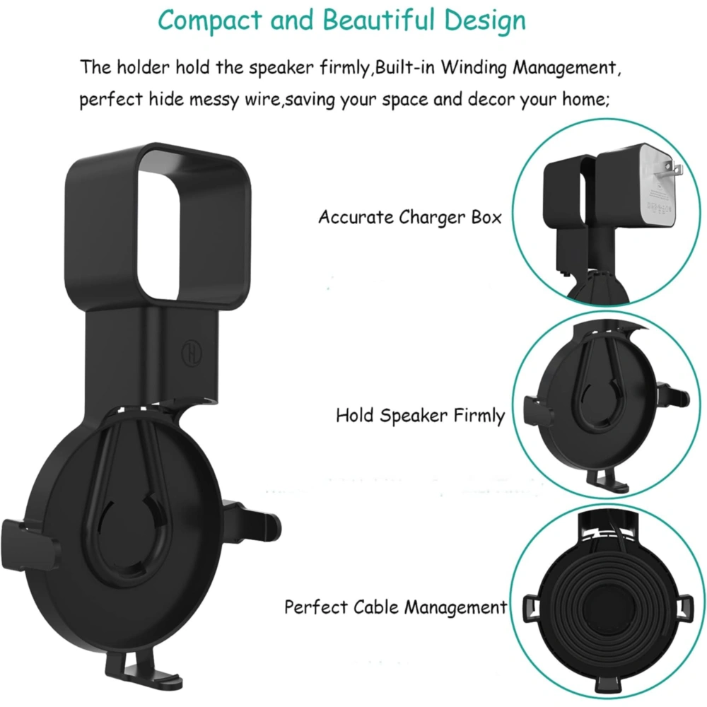 SOPORTE DE PARED | NEGRO PARA ECHO DOT 3RA GEN