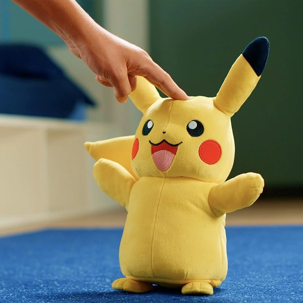 Pokémon Peluche Pikachu Interactivo de 10 Pulgadas con Luces