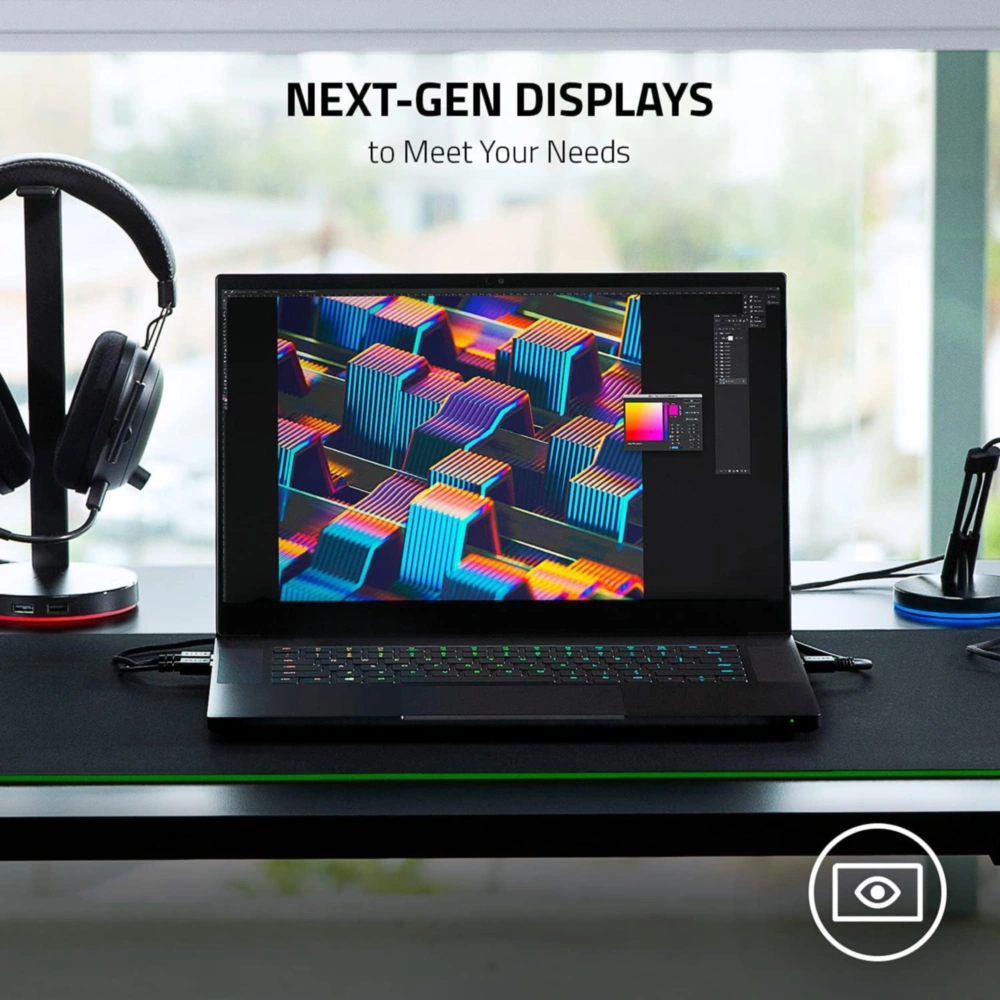 Razer Blade 15 Advanced 2021 Core i9 32GB Ram 1TB SSD Nvidia Geforce RTX3080 Negro Teclado Inglés