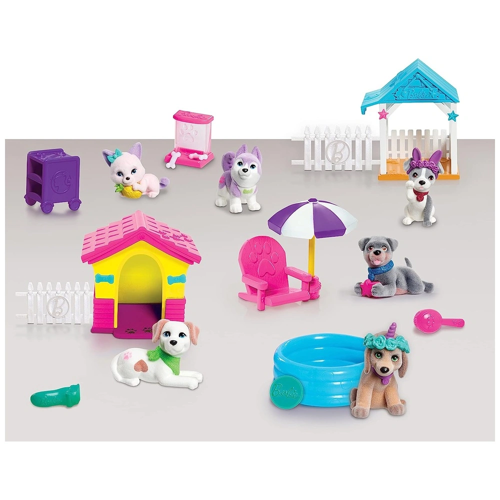 Barbie Pets Dreamhouse incluye 6 mascotas dos casitas y más de 15 accesorios