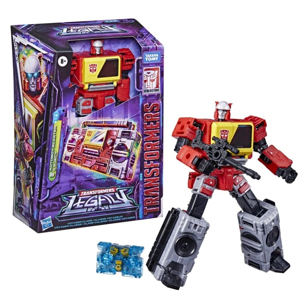 Transformers Toys Generations Legacy Voyager Autobot Blaster & Eject Figuras De Acción