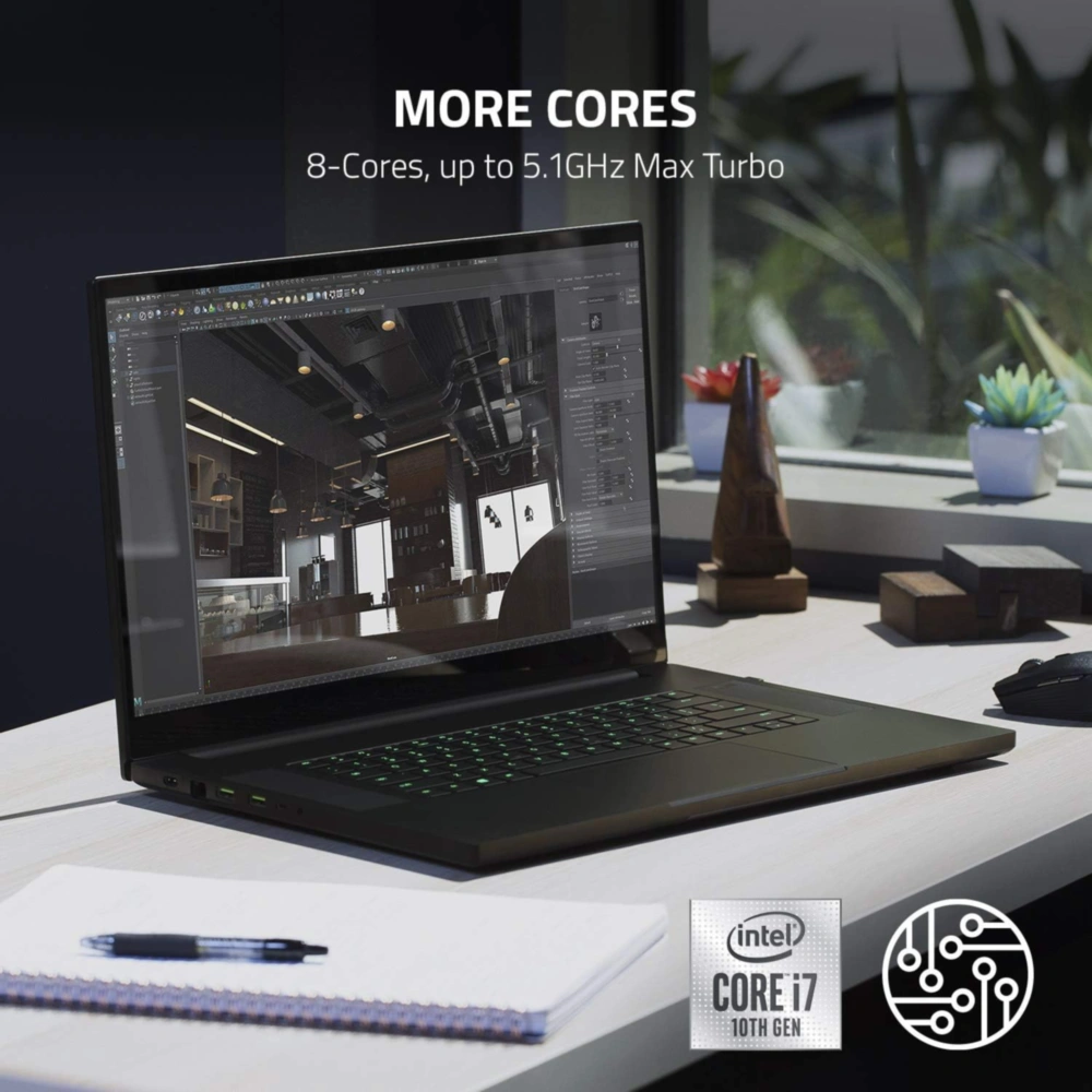Razer Blade Pro 17 2020 Core i7 16GB Ram 512GB SSD Nvidia Geforce RTX2080 Negro Teclado Inglés