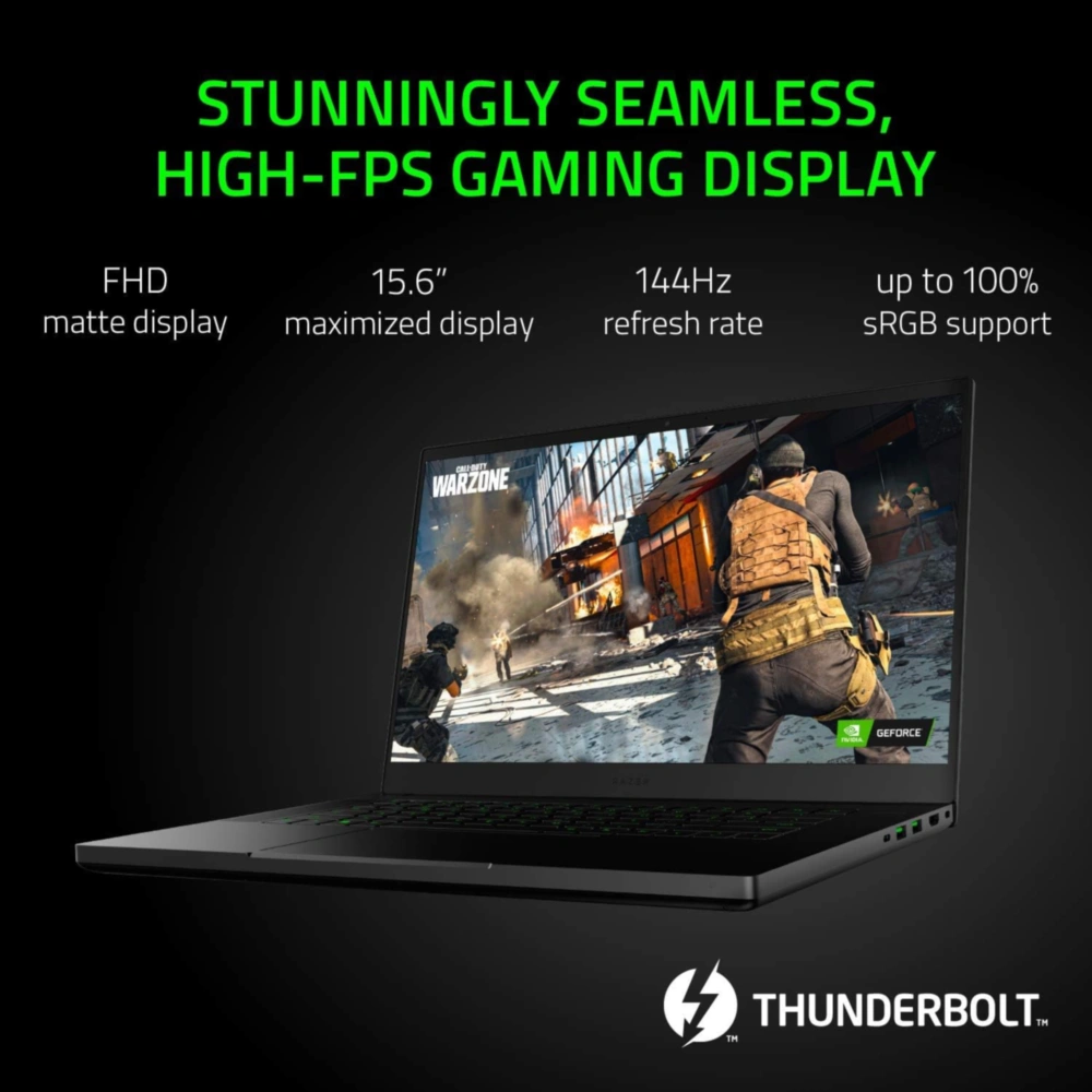 Razer Blade 15 2020 Core i7 16GB Ram 512GB SSD Nvidia Geforce RTX2060 Negro Teclado Inglés