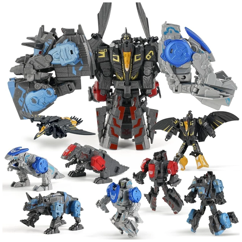 Robot Transformadores De Dinosaurio De 11 Formas Stem Aleación Modelo Dinorobot 4 En 1