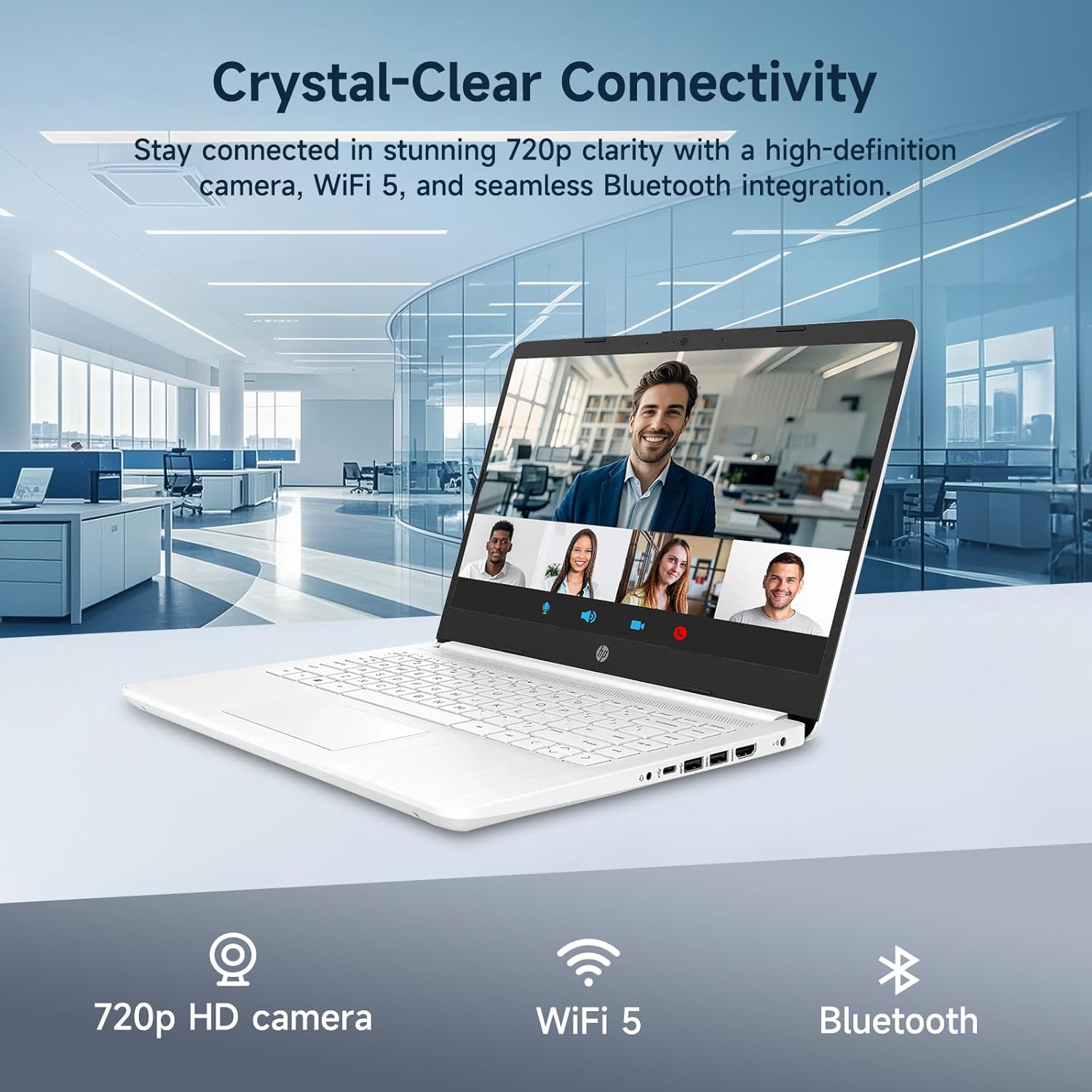 LAPTOP 14" HP ULTRALIGERA INTEL QUAD-CORE N4120 8GB RAM 64GB EMMC + 128GB MICRO SD USB-A Y C - TECLADO INGLÉS