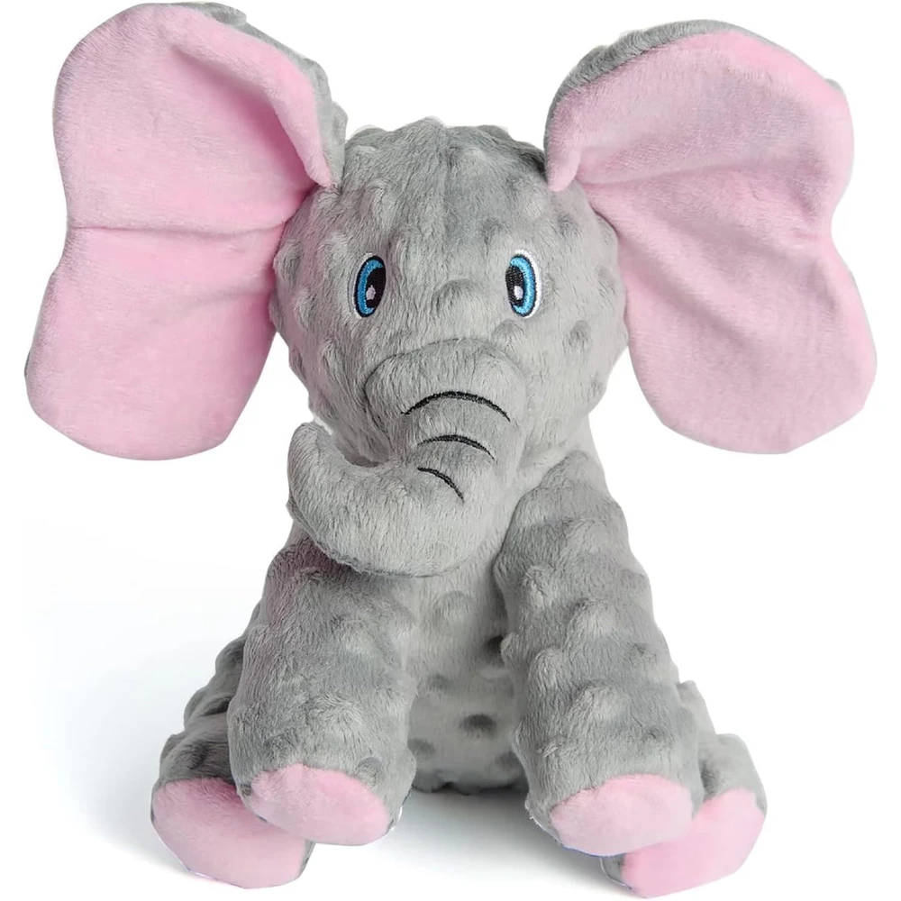 Dododola Juguetes De Peluche Para Perros Con Papel Arrugado Lindo Elefante Para Masticar, Perros Para Razas Medianas Y Grandes