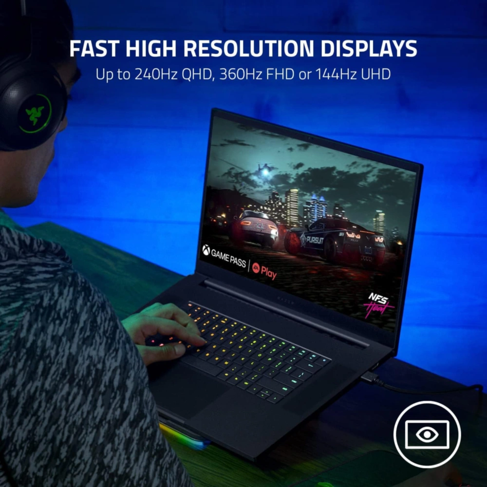 RAZER BLADE 17 CORE I9 12VA GEN 16GB RAM 1TB SSD NVIDIA GEFORCE RTX3070 TI TECLADO INGLÉS RAZER | NEGRO