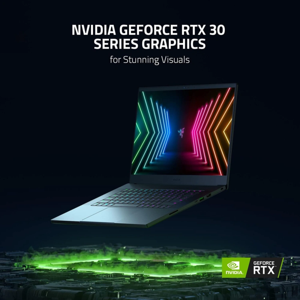 Razer Blade 15 Advanced 2021 Core i9 32GB Ram 1TB SSD Nvidia Geforce RTX3080 Negro Teclado Inglés