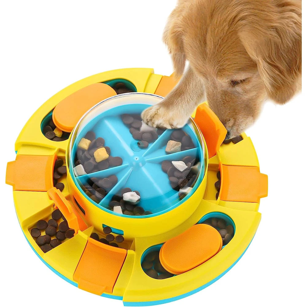 Aluckmao Juguetes De Rompecabezas Para Perros Estimulación Mental, Interactivo Para Dispensar Golosinas