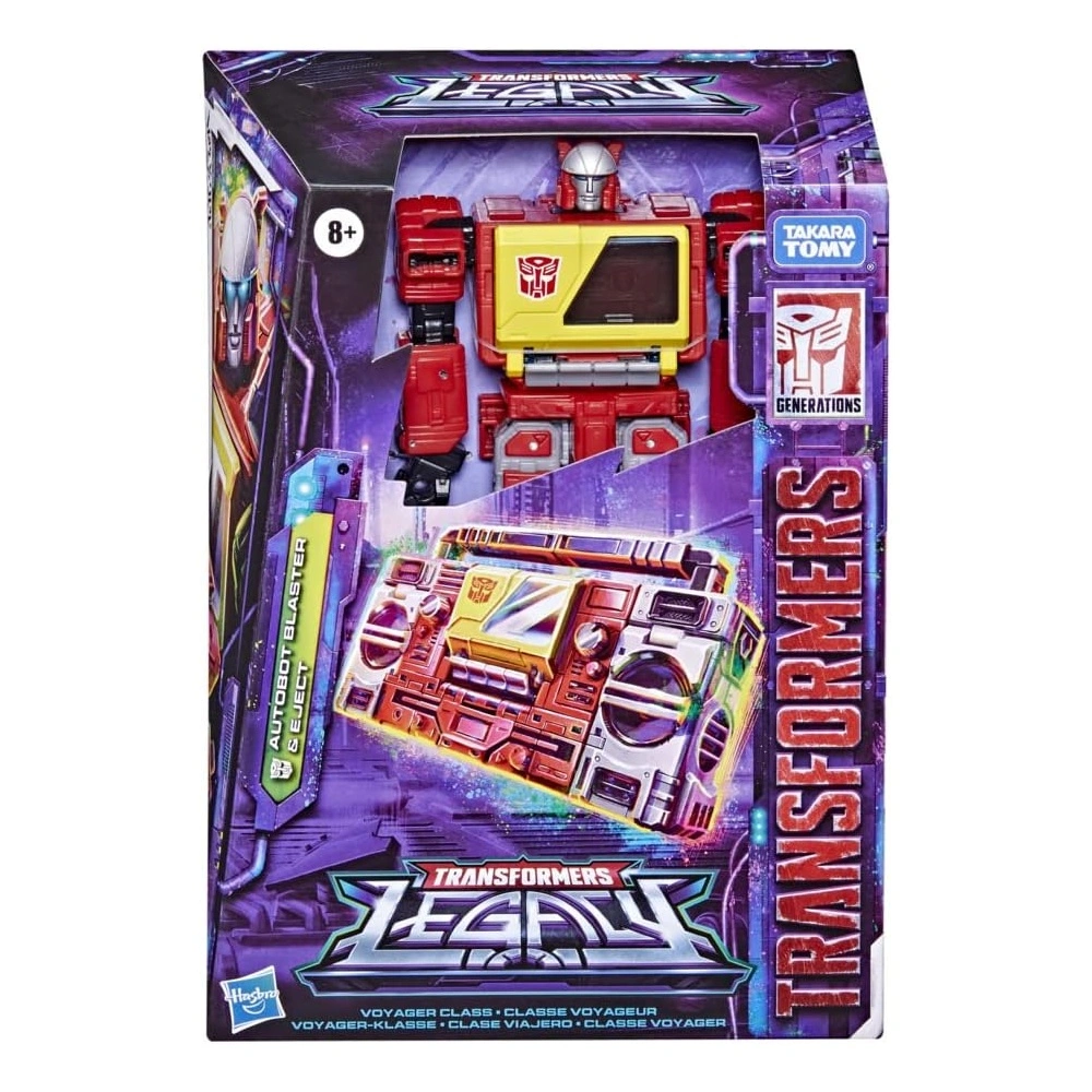 Transformers Toys Generations Legacy Voyager Autobot Blaster & Eject Figuras De Acción