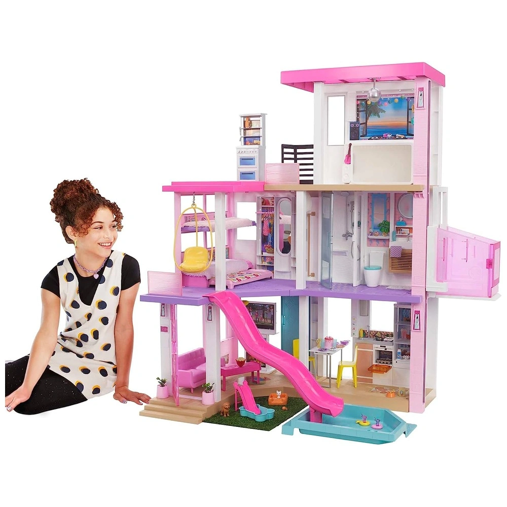 Barbie Dreamhouse 2021 grande 1.14 m con piscina tobogán etc y accesorios muñecas preescolares