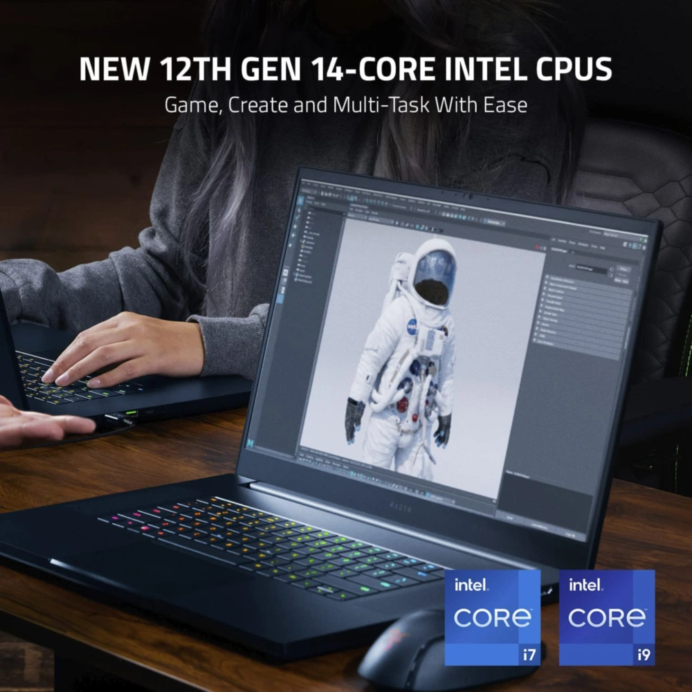 RAZER BLADE 17 CORE I9 12VA GEN 16GB RAM 1TB SSD NVIDIA GEFORCE RTX3070 TI TECLADO INGLÉS RAZER | NEGRO